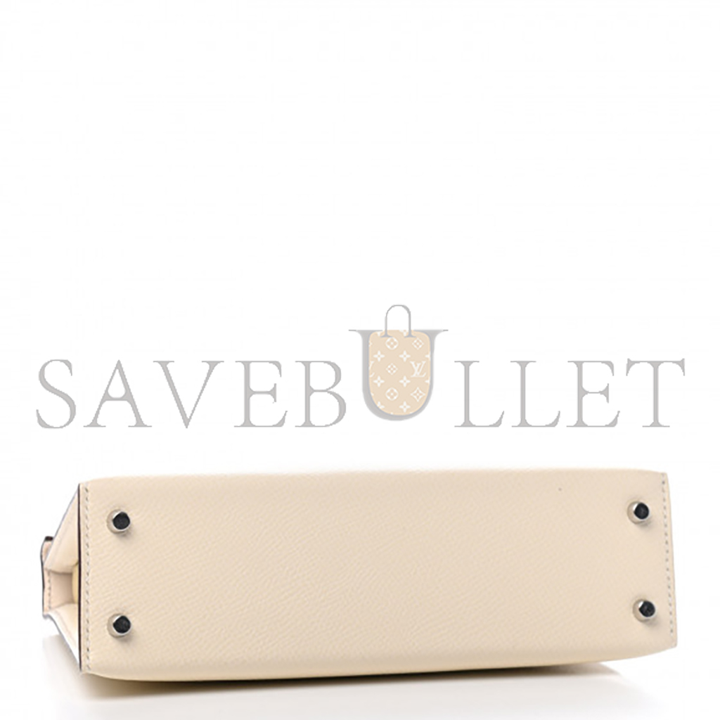 H**mes master epsom mini kelly ii nata jaune poussin sesame (19*12*5.5cm)